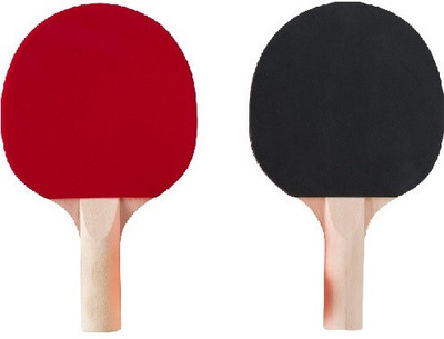 house of common Best Quality Table Tennis Racquet Red/Black with Orange Ball 1 Pcs Red, Black Table Tennis Racquet(Pack of: 1, 250 g)