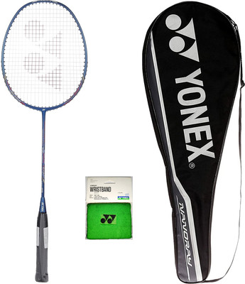 YONEX Nanoray 72 Light With Wrist Band Power Blue Strung Badminton Racquet(Pack of: 1, 77 g)