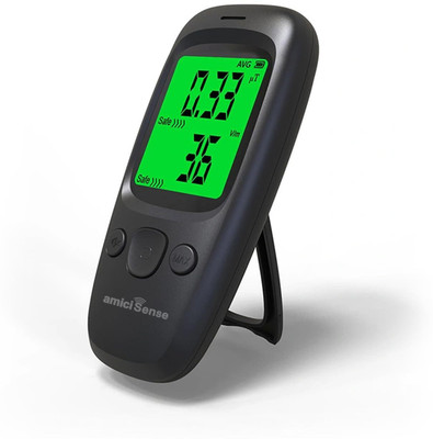 amiciSense Electromagnetic Radiation Tester EMF Meter with LCD Display & Alarm Radiation Monitor(Digital)