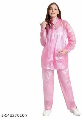 RR Traders Solid Women Raincoat