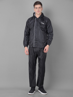 Dollar Dollar Rainguard Men's PVC Full Sleeve Solid Reversible Raincoat Set Solid Men Raincoat