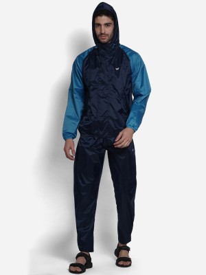 Wildcraft Rain Suit_Clr Blk Colorblock Men Raincoat
