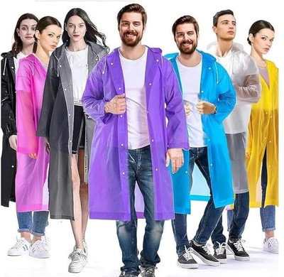 ZWEELAY Solid Unisex Raincoat