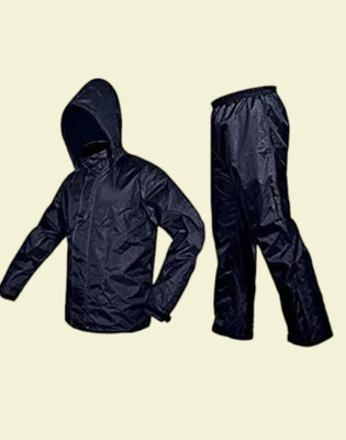 TLN Solid, Self Design Men & Women Rain Suit