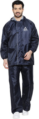 Adrenex Blue XXL Solid Unisex Rain Suit