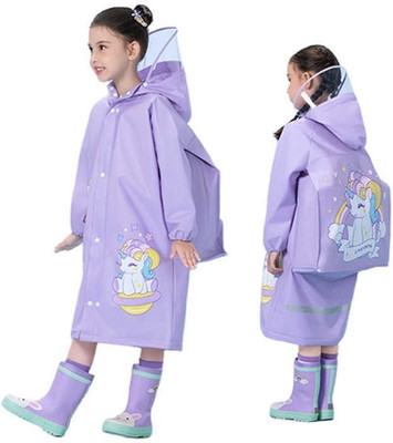 Widerange Graphic Print Unisex Raincoat