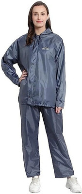 CRYSTAL REVENUE Solid Women Raincoat