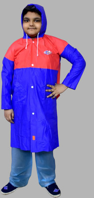 H B Trader Colorblock Boys & Girls Raincoat