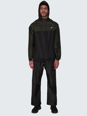 Wildcraft Rain Anorak Suit_ Colorblock Men Raincoat