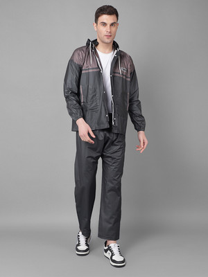 Dollar Colorblock Men Raincoat