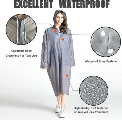 INFISPACE Solid Men & Women Rain Poncho