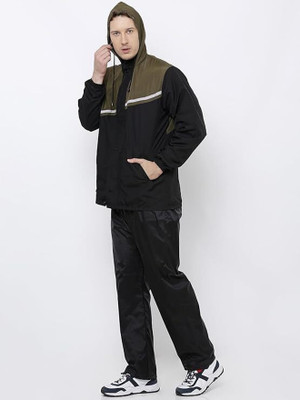 THE RAINBERRY Colorblock Men Raincoat