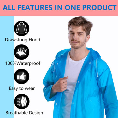 INFISPACE Solid Men Raincoat