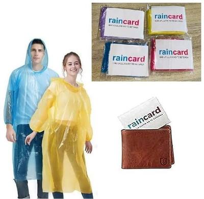 ethoss ecom Solid Men & Women Rain Card