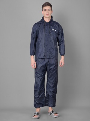 Dollar Dollar Rainguard Men's PVC Full Sleeve Solid Reversible Raincoat Set Solid Men Raincoat
