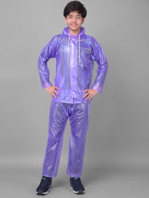 Dollar Dollar Rainguard Kid's PVC Full Sleeve Solid Raincoat Solid Boys & Girls Raincoat
