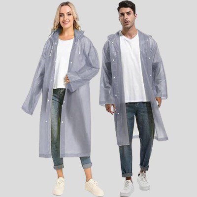 MegaStyle Solid Women Raincoat