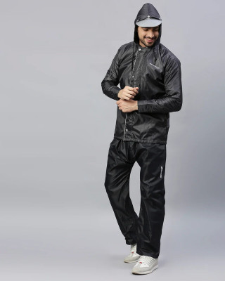 CRYSTAL REVENUE Solid Men Raincoat