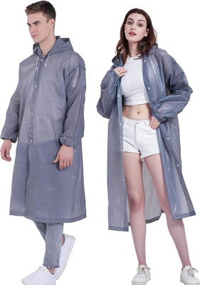 INFISPACE Solid Men & Women Raincoat