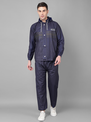 Dollar Dollar Rainguard Men's PVC Full Sleeve Solid Raincoat Solid Men Rain Suit