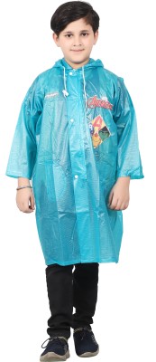 Tricky Shopper Solid, Graphic Print Boys & Girls Raincoat