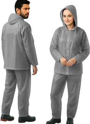Hacer Solid Men & Women Raincoat