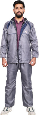 ALLEXTREME Colorblock Men Raincoat