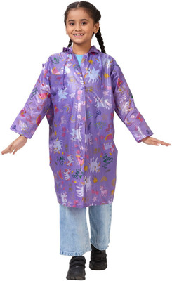 HighLands Animal Print Girls Raincoat