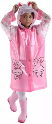 THE. Graphic Print Boys & Girls Raincoat