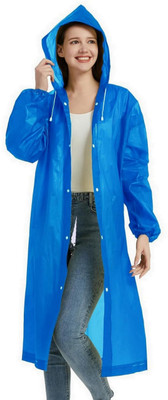 JHSENT Solid Men & Women Raincoat