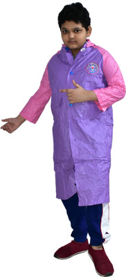 H B Trader Colorblock Boys & Girls Raincoat