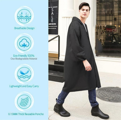 INFISPACE Solid Men Raincoat