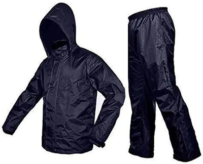 Clickplick Solid Men Raincoat