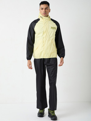 Wildcraft RN Chtr Suit ClrBlk Solid Men Raincoat