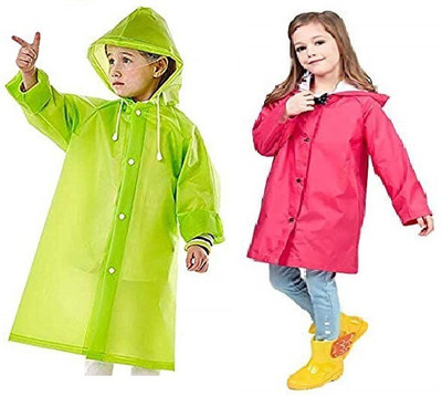 Kolva Solid Boys & Girls Raincoat