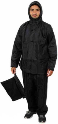 RadhaTex Solid Men & Women Raincoat