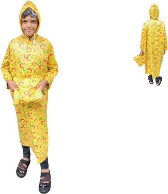 DK Creation Graphic Print Boys Raincoat