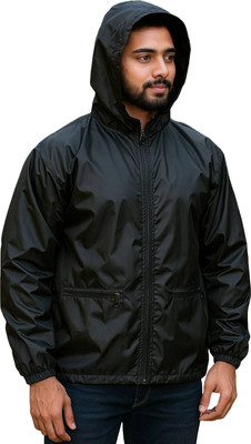 HOOMZA Solid Men's Windcheaters Jacket Regular Fit Solid Men Wind Cheater