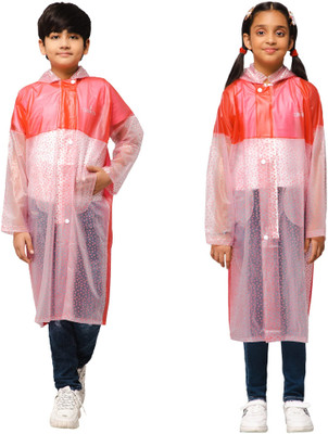 The CLOWNFISH Solid Boys & Girls Raincoat
