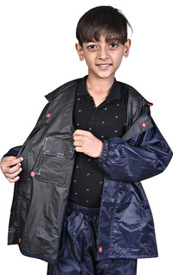 Priyabhakta Solid Boys & Girls Raincoat