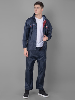 Dollar Colorblock Men Raincoat