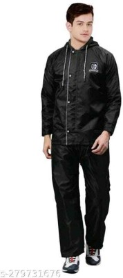 CRYSTAL REVENUE Solid Men Raincoat