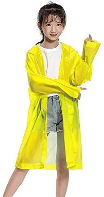 FASHIONIO Solid Boys & Girls Raincoat