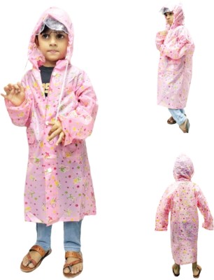 D8211K Self Design Boys & Girls Raincoat