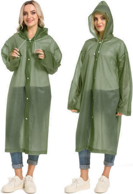 INFISPACE Solid Men & Women Raincoat