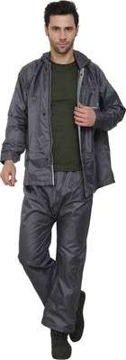 YOUTH ROBE Solid Men Raincoat