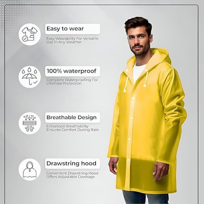 Vachhraj Solid Unisex Raincoat