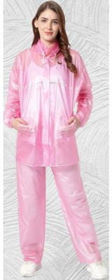 SMART SEWINGERS Solid Women Rain Suit