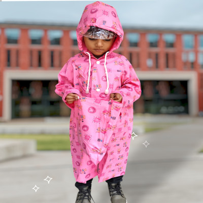 D8211K Graphic Print Boys & Girls Raincoat