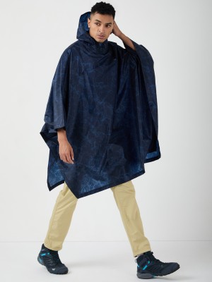 Wildcraft Rain Poncho CRACKS Solid Men Raincoat